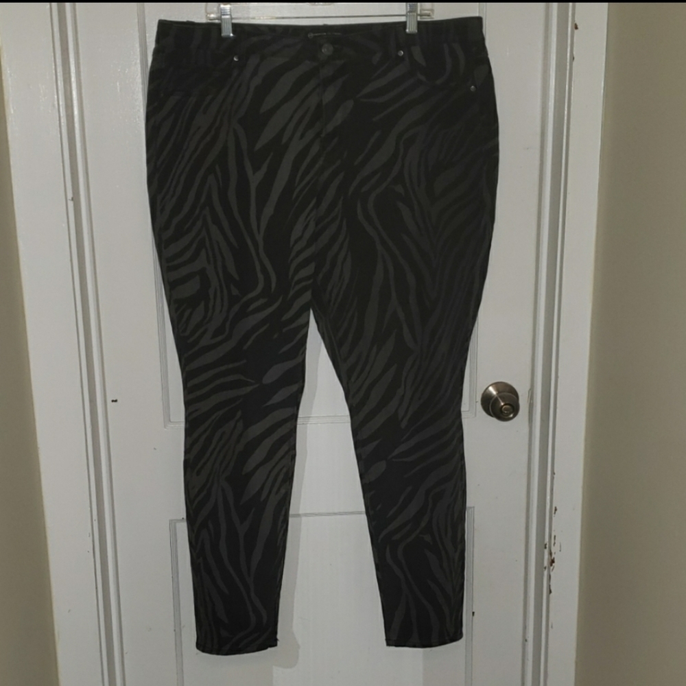 Fashion to Figure (FTF) Zebra Print Jeans 18W